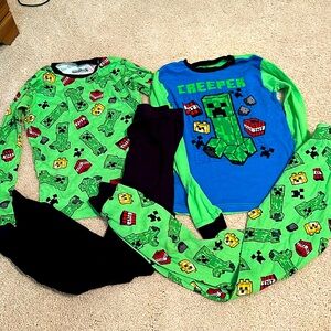 Minecraft winter pj set